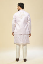 Load image into Gallery viewer, Lilac Embroidered Kurta-Jacket Set
