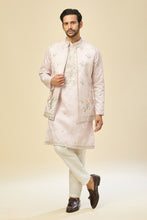 Load image into Gallery viewer, Blush Pink Embroidered Kurta-Jacket Set
