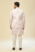 Load image into Gallery viewer, Blush Pink Embroidered Kurta-Jacket Set

