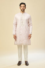 Load image into Gallery viewer, Blush Pink Embroidered Kurta-Jacket Set
