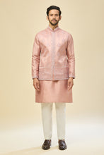 Load image into Gallery viewer, Mauve Pink Embroidered Kurta-Jacket Set
