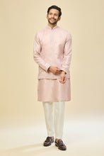 Load image into Gallery viewer, Baby Pink Embroidered Kurta-Jacket Set
