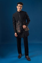 Load image into Gallery viewer, Coal Fauna Kurta-Bundi Set
