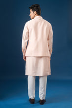 Load image into Gallery viewer, Pink Embroidered Kurta-Bundi Set

