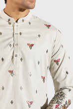 Load image into Gallery viewer, Sage Green Embroidered Kurta Set
