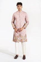 Load image into Gallery viewer, Mauve Embroidered Kurta Set
