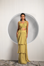 Load image into Gallery viewer, GOLD TAN SAREE
