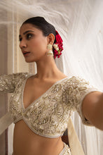 Load image into Gallery viewer, Ivory lehenga set
