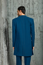Load image into Gallery viewer, Teal Vogue Indowestern Set
