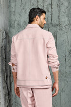 Load image into Gallery viewer, Bubblegum Pink Paint Strokes Shacket Set
