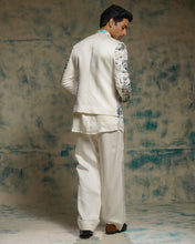 Load image into Gallery viewer, Ivory Embriodered Short Jacket Set
