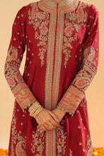 Load image into Gallery viewer, Minara - Long A-line Jacket with Pant and Dupatta
