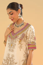 Load image into Gallery viewer, Sadiya - Short Kurta with Sharara and Dupatta
