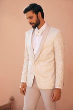 Load image into Gallery viewer, Pristine Whiteness Hand Embroidered Ceremonial Tuxedo
