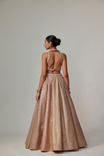 Load image into Gallery viewer, DEEP BEIGE MULTICOLOR WITH CROP TOP
