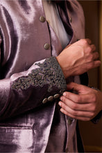 Load image into Gallery viewer, LILAC EMBROIDERED COAT AND VEST WITH PANT
