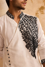 Load image into Gallery viewer, EMBROIDRED WHITE ANGRAKHA KURTA CHURIDAR
