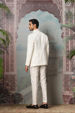 Load image into Gallery viewer, Ivory Pearl Grace Embroidered Open Indowestern Set
