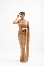 Load image into Gallery viewer, MARGOT BEADED DRAPED SAREE SET
