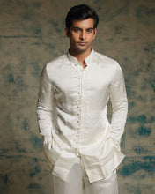 Load image into Gallery viewer, Ivory hand embroidered sequins short jacket set
