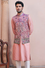 Load image into Gallery viewer, Multi Coloured Kashmiri Embroidery Bundi Set
