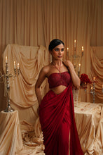 Load image into Gallery viewer, Cloe Drape Saree set
