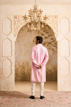 Load image into Gallery viewer, EMBROIDERED PINK MIRRORWORK KURTA WITH CHURIDAR
