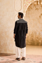 Load image into Gallery viewer, EMBROIDRED BLACK KURTA SALWAR
