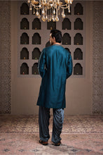 Load image into Gallery viewer, EMBROIDERED CHANDERI KURTA WITH PATIALA SALWAR
