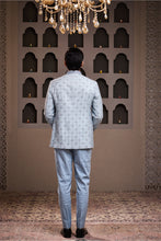 Load image into Gallery viewer, SKYBLUE EMBROIDERED JODHPURI COAT WITH PANT
