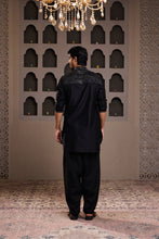 Load image into Gallery viewer, EMBROIDERED  BLACK KURTA SALWAR
