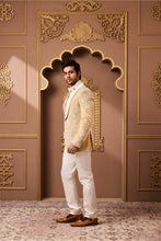 Load image into Gallery viewer, GOLD TUXEDO  JACKET WITH PANT
