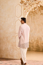 Load image into Gallery viewer, EMBROIDERED PINK APPLIQUE WORK KURTA WITH SALWAR
