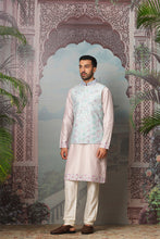 Load image into Gallery viewer, Petal Meadow Mirror Embroidered Kurta Bundi Set
