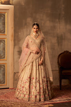 Load image into Gallery viewer, Ivory Organza Double Dupatta Lehenga Set
