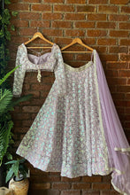 Load image into Gallery viewer, Periwinkle Sequin work lehenga set
