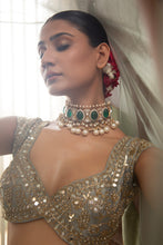 Load image into Gallery viewer, Green lehenga set
