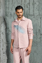 Load image into Gallery viewer, Bubblegum Pink Paint Strokes Shacket Set

