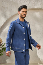 Load image into Gallery viewer, Blue Paint Splash Shacket Set
