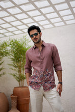Load image into Gallery viewer, Cherry Multicolored Botanical Embroidery Shirt
