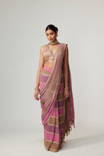 Load image into Gallery viewer, MUD MAUVE MULTICOLOR SAREE
