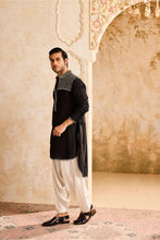 Load image into Gallery viewer, EMBROIDRED BLACK KURTA SALWAR
