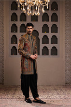 Load image into Gallery viewer, JAMAWAR  ACHKAN BLACK KURTA DHOTI SALWAR
