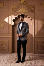 Load image into Gallery viewer, GREY TUXEDO JACKET AND PANT
