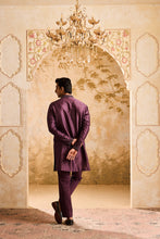 Load image into Gallery viewer, EMBROIDRED WINE KURTA PANT
