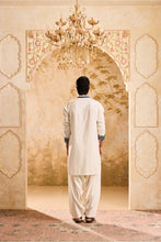 Load image into Gallery viewer, EMBROIDRED WHITE KURTA PATIYALA SALWAR
