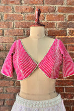 Load image into Gallery viewer, Mauve and Hot Pink gota work lehenga
