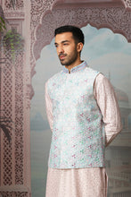 Load image into Gallery viewer, Petal Meadow Mirror Embroidered Kurta Bundi Set
