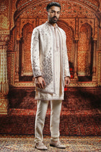 Load image into Gallery viewer, Almond Silk Square cut Open Indowestern
