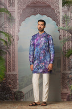 Load image into Gallery viewer, Indigo Cosmos Hand Embroidered Kurta Set
